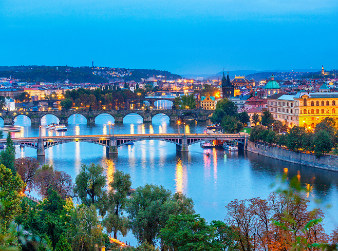 Вид на Прагу